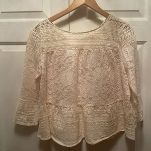Meadow Rue size L lace top from Anthropology